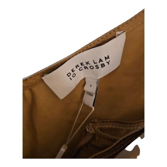 DEREK LAM 10 CROSBY Khaki Wrap Dress - Size 6 NWT - Picture 7 of 9